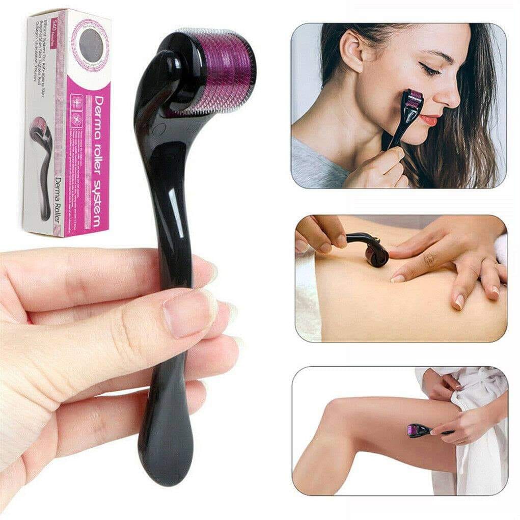 4 in 1 Value Bundle - Derma Roller, Jade Roller, Gua Sha & Ice Face Roller for Radiant Skin