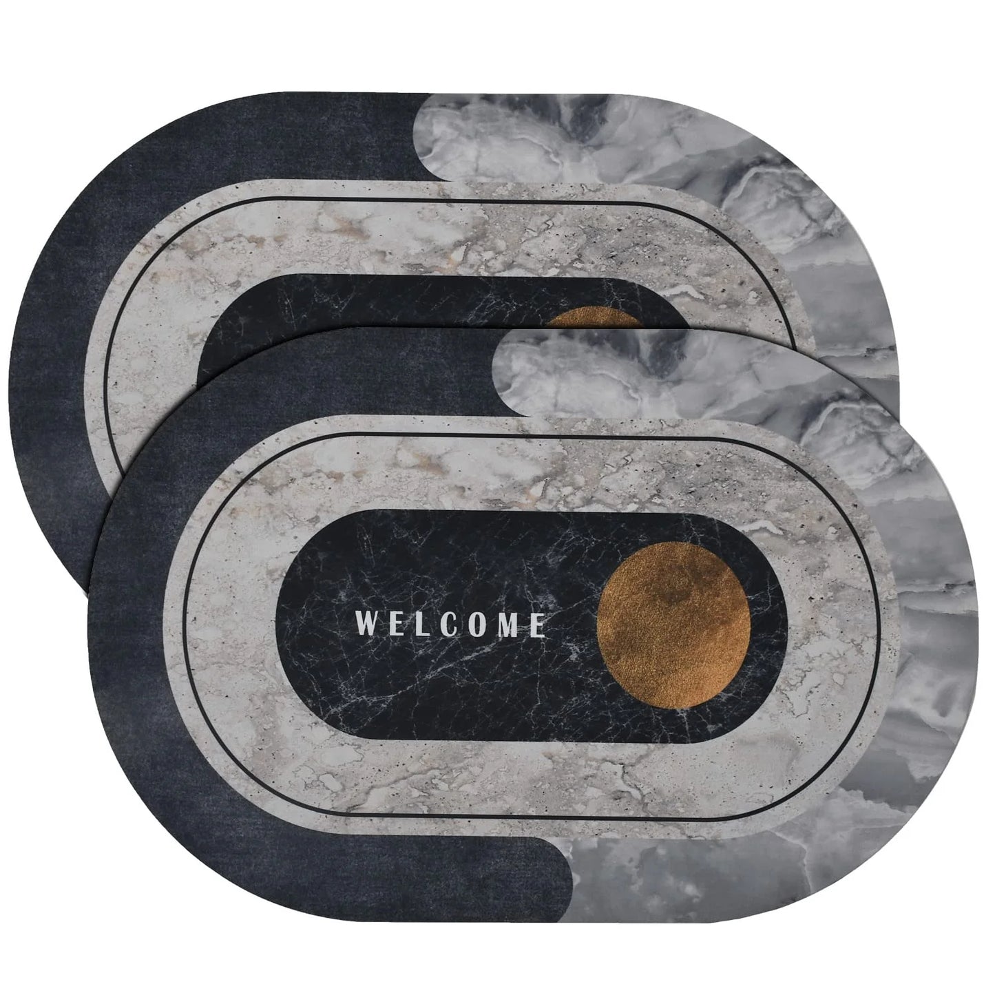 Bath Mat Super Absorbent Quick Drying Bathroom Rugs Non Slip Kitchen Entrance Doormat Modern Napa Skin Floor Mats Home Decor – Random
