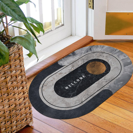 Bath Mat Super Absorbent Quick Drying Bathroom Rugs Non Slip Kitchen Entrance Doormat Modern Napa Skin Floor Mats Home Decor – Random